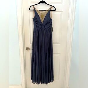 NWT Adrianna Papell Twisted Bodice JEWE GOW sz 6